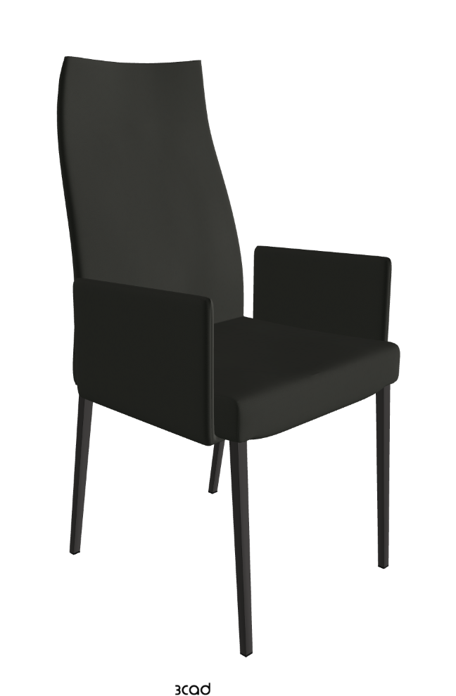 Cattelan Italia Anna High Back Dining Armchair Soft Leather