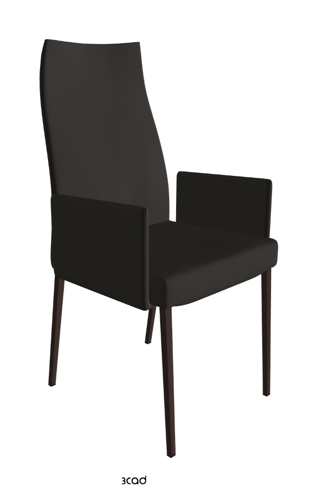 Cattelan Italia Anna High Back Dining Armchair Soft Leather
