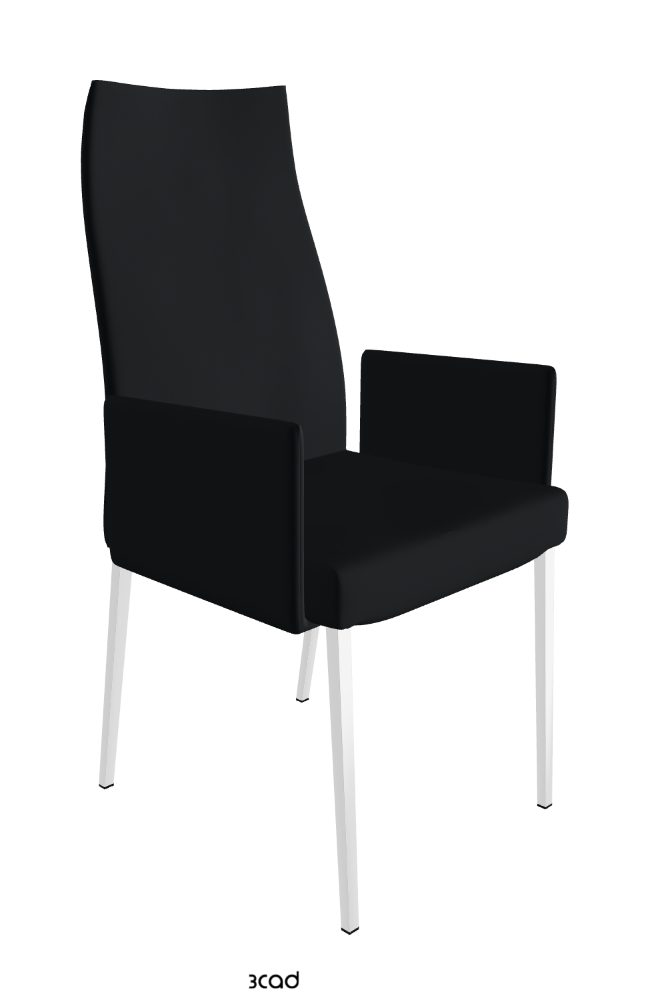 Cattelan Italia Anna High Back Dining Armchair Soft Leather