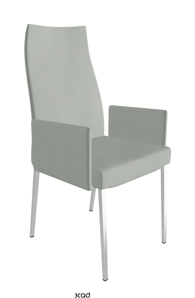 Cattelan Italia Anna High Back Dining Armchair Soft Leather