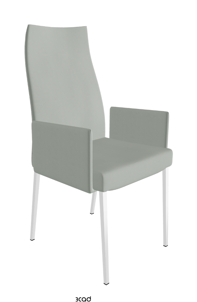 Cattelan Italia Anna High Back Dining Armchair Soft Leather