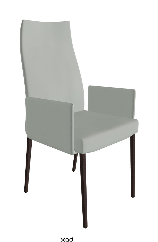 Cattelan Italia Anna High Back Dining Armchair Soft Leather