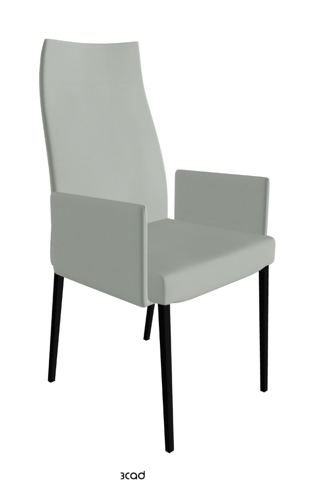 Cattelan Italia Anna High Back Dining Armchair Soft Leather