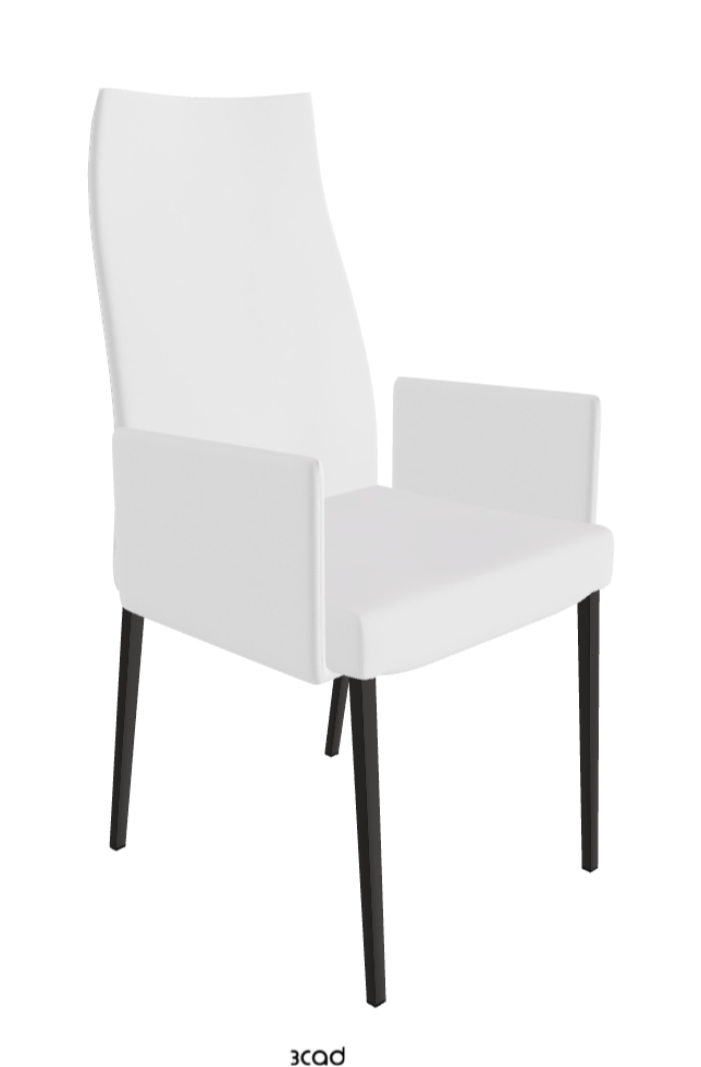 Cattelan Italia Anna High Back Dining Armchair Soft Leather