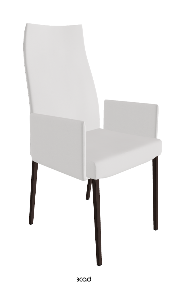 Cattelan Italia Anna High Back Dining Armchair Soft Leather