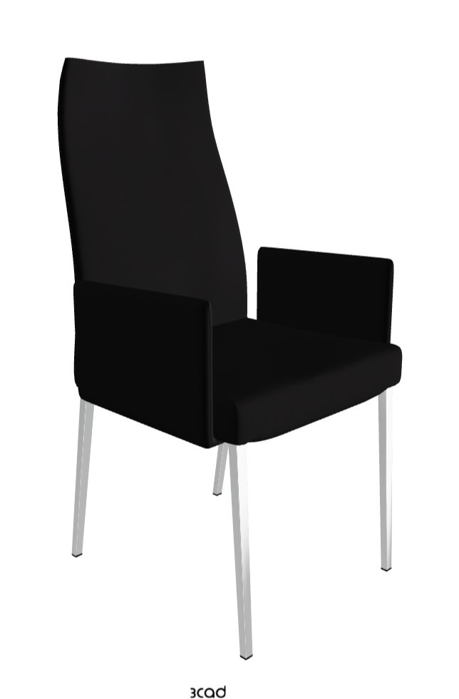 Cattelan Italia Anna High Back Dining Armchair Soft Leather