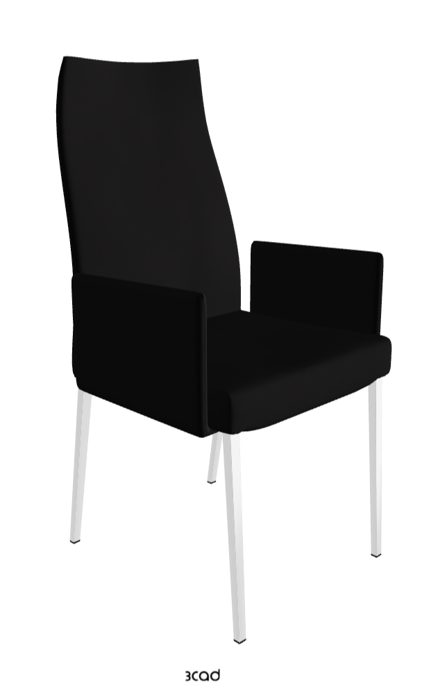 Cattelan Italia Anna High Back Dining Armchair Soft Leather