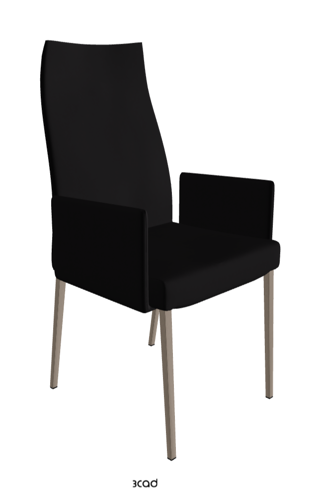Cattelan Italia Anna High Back Dining Armchair Soft Leather