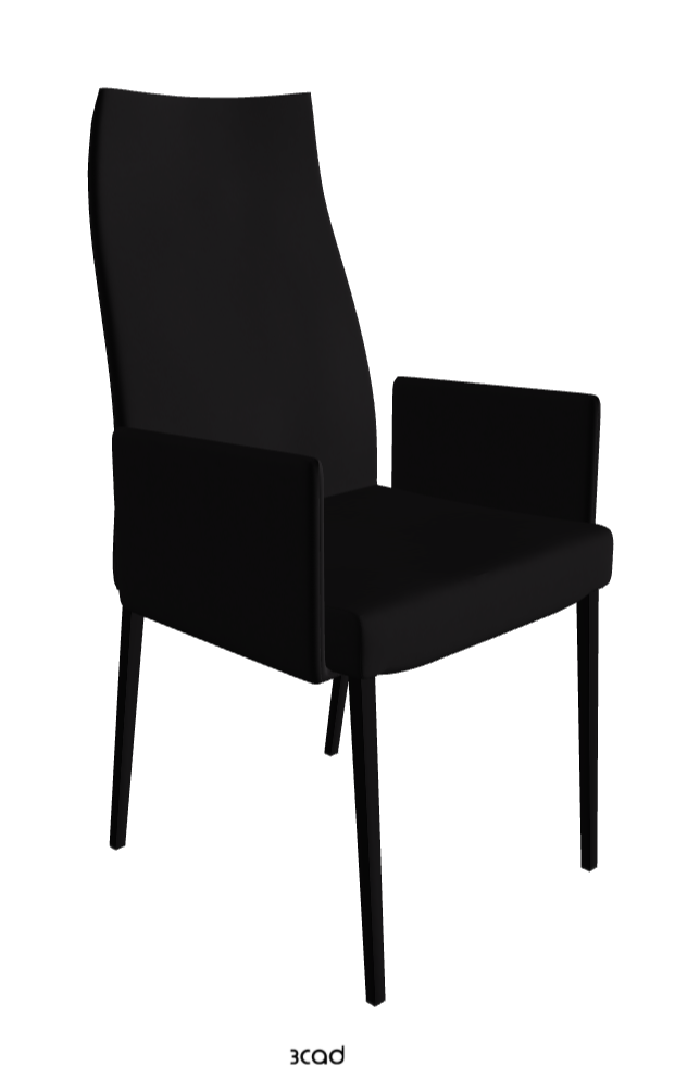 Cattelan Italia Anna High Back Dining Armchair Soft Leather