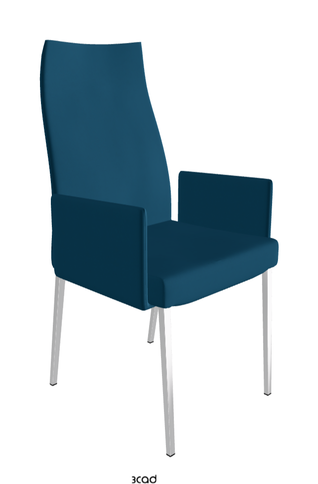 Cattelan Italia Anna High Back Dining Armchair Soft Leather