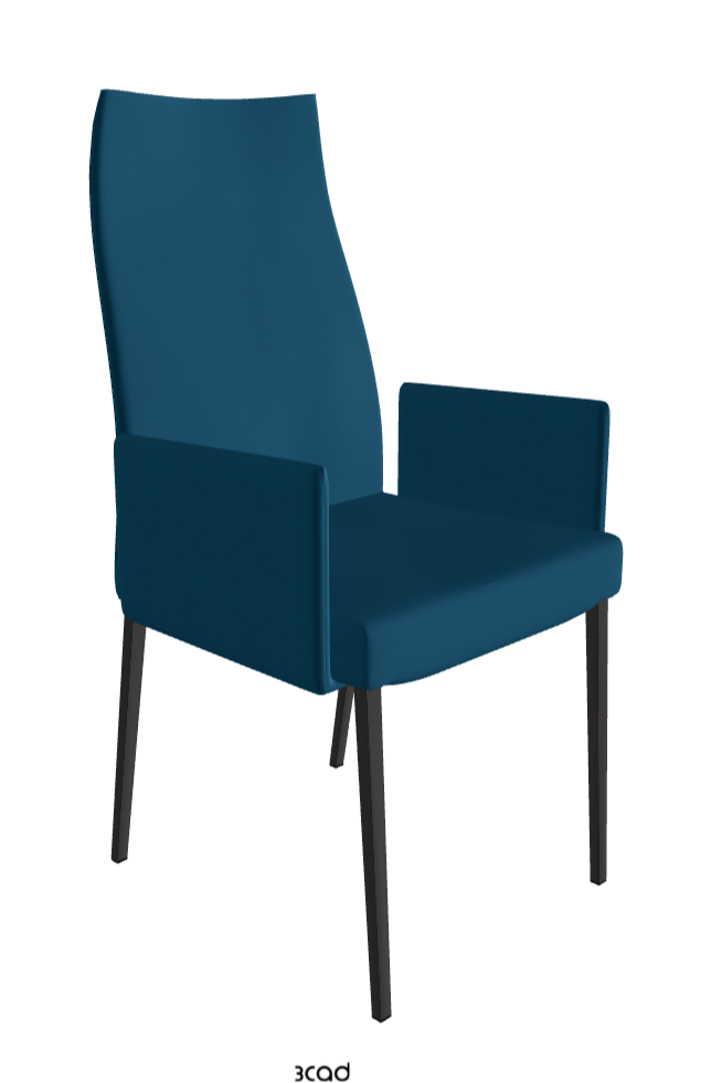 Cattelan Italia Anna High Back Dining Armchair Soft Leather