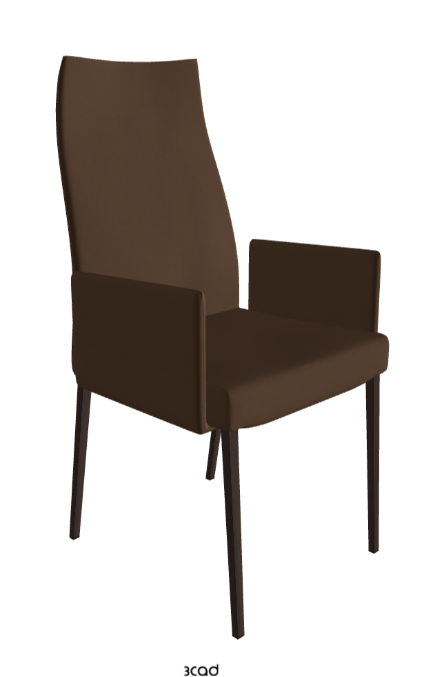 Cattelan Italia Anna High Back Dining Armchair Soft Leather