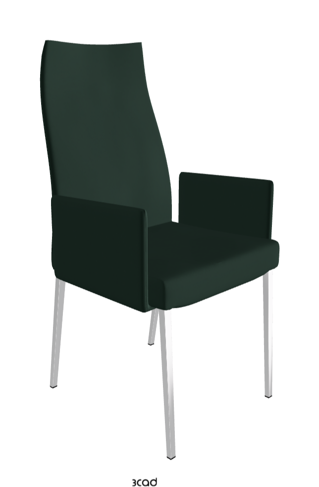 Cattelan Italia Anna High Back Dining Armchair Soft Leather