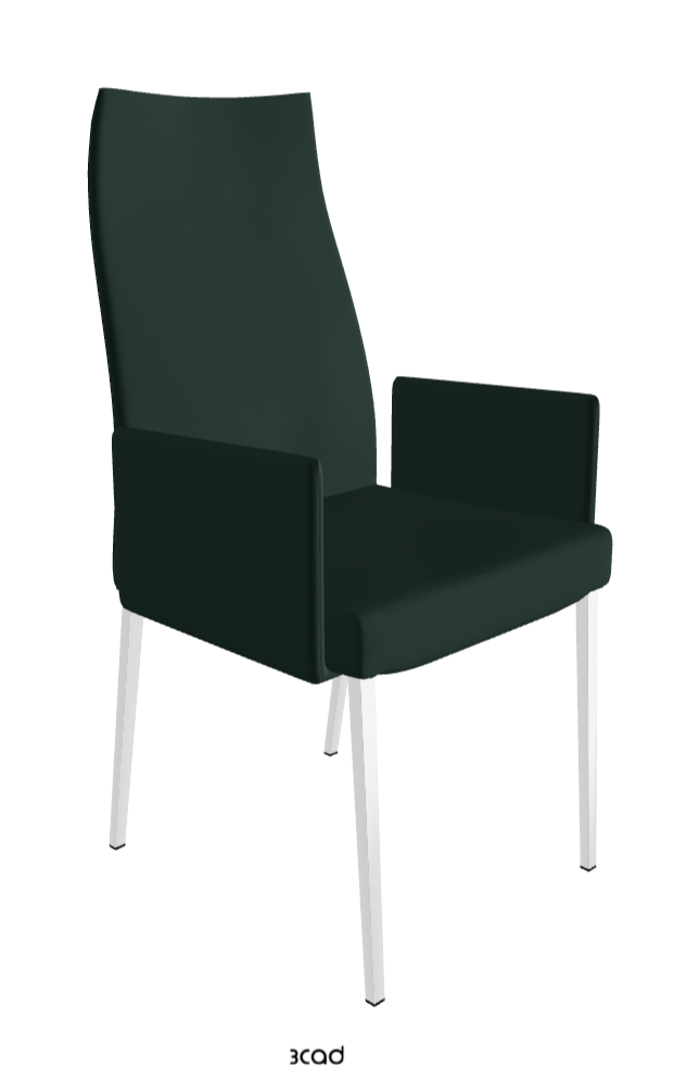 Cattelan Italia Anna High Back Dining Armchair Soft Leather