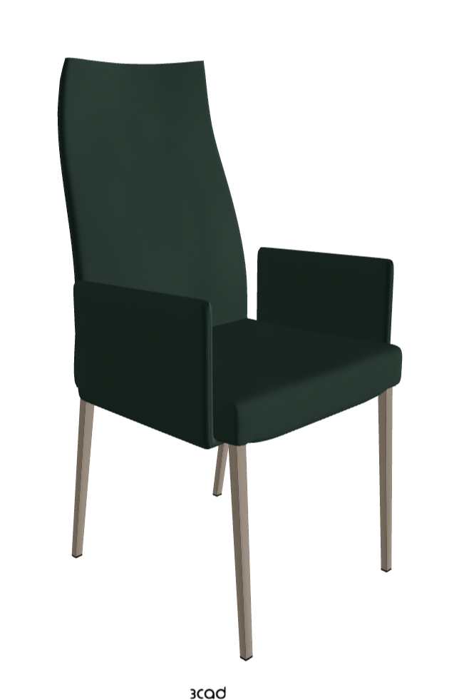 Cattelan Italia Anna High Back Dining Armchair Soft Leather