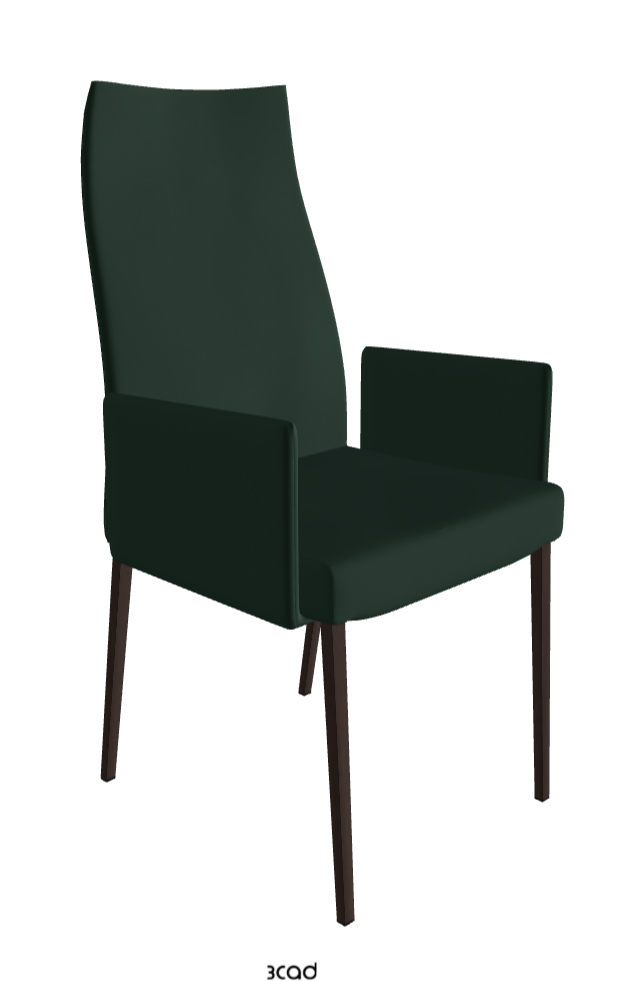 Cattelan Italia Anna High Back Dining Armchair Soft Leather