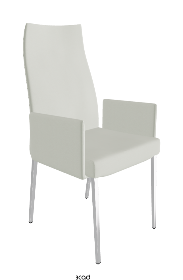 Cattelan Italia Anna High Back Dining Armchair Soft Leather