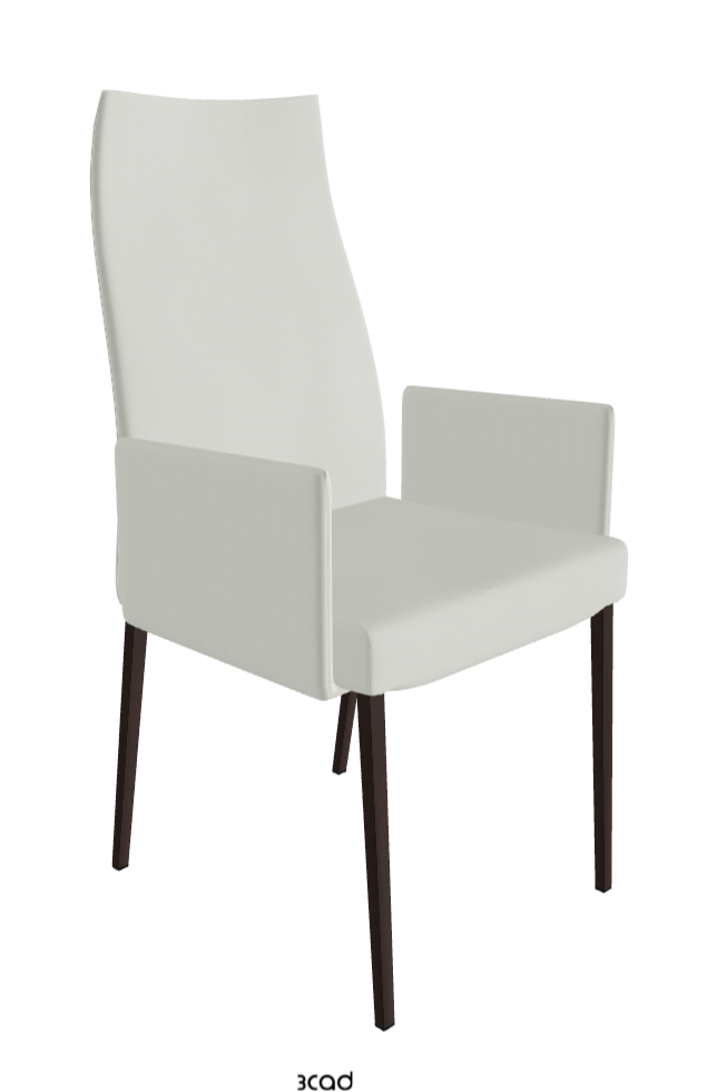 Cattelan Italia Anna High Back Dining Armchair Soft Leather