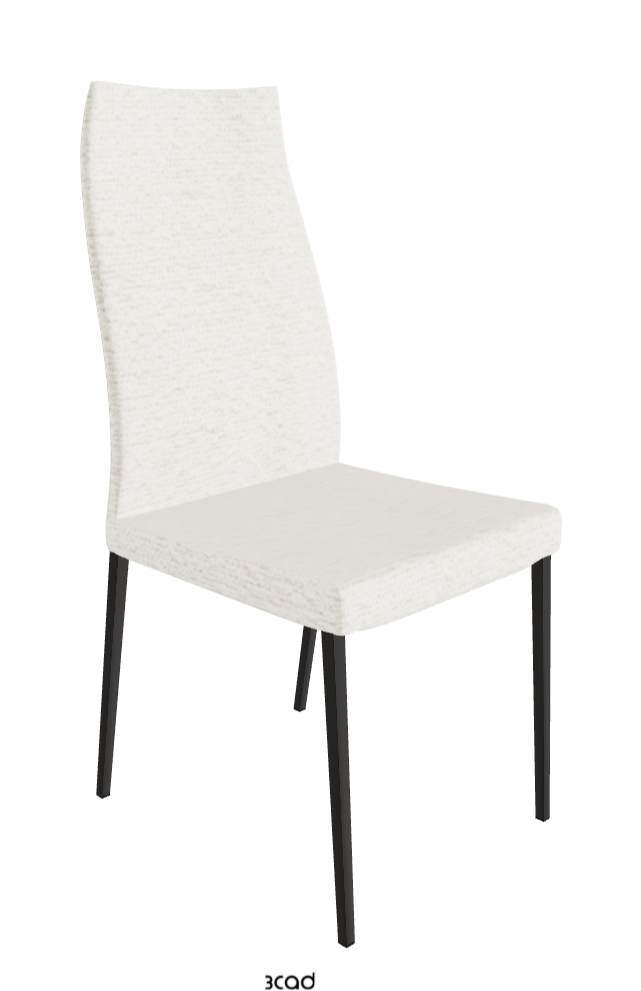 Anna High Back Dining Chair_Matt Graphite_Fabric_B240