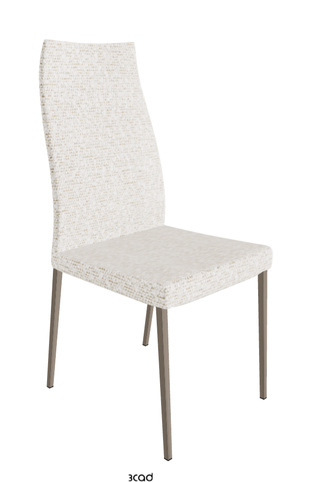 Anna High Back Dining Chair_Titanium Embossed_Fabric_B241