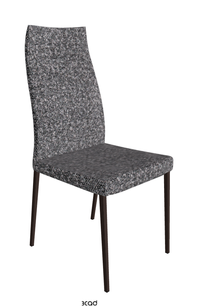 Anna High Back Dining Chair_Bronze Embossed_Fabric_B244