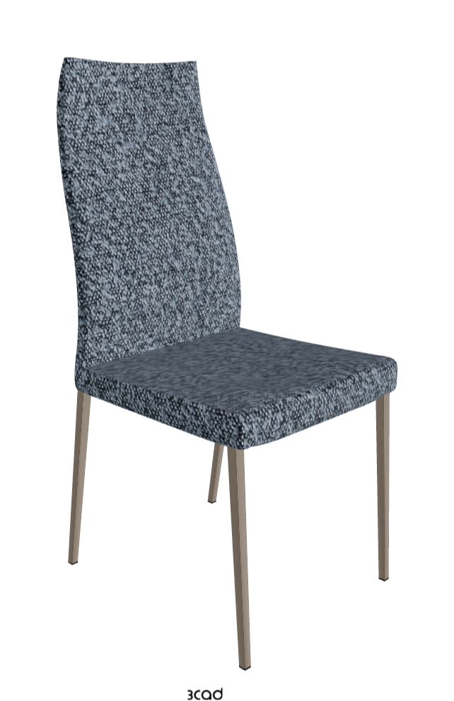 Anna High Back Dining Chair_Titanium Embossed_Fabric_B245