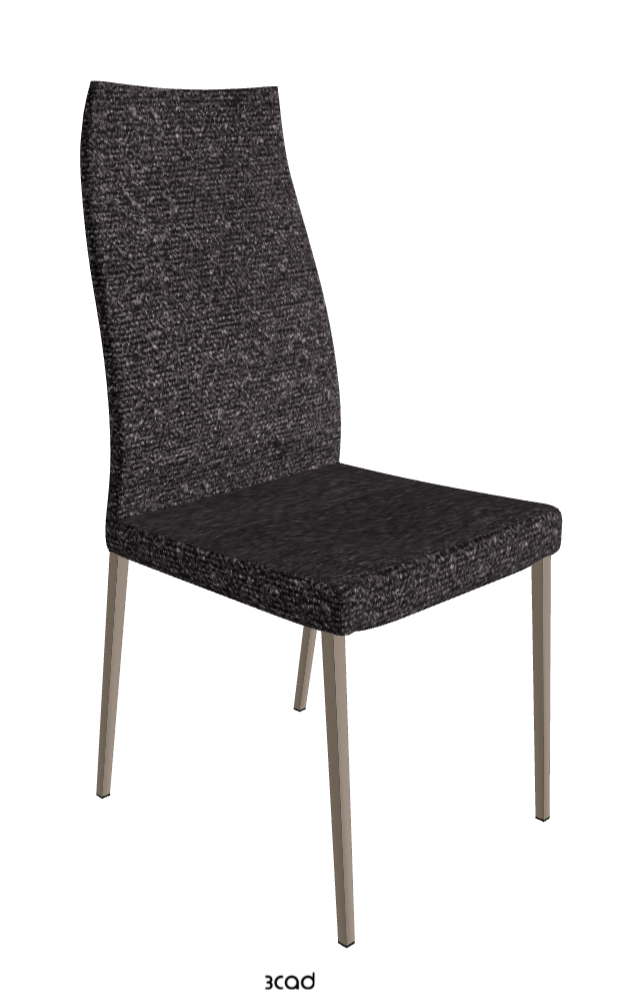 Anna High Back Dining Chair_Titanium Embossed_Fabric_B246