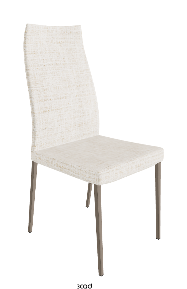 Anna High Back Dining Chair_Titanium Embossed_Fabric_B610