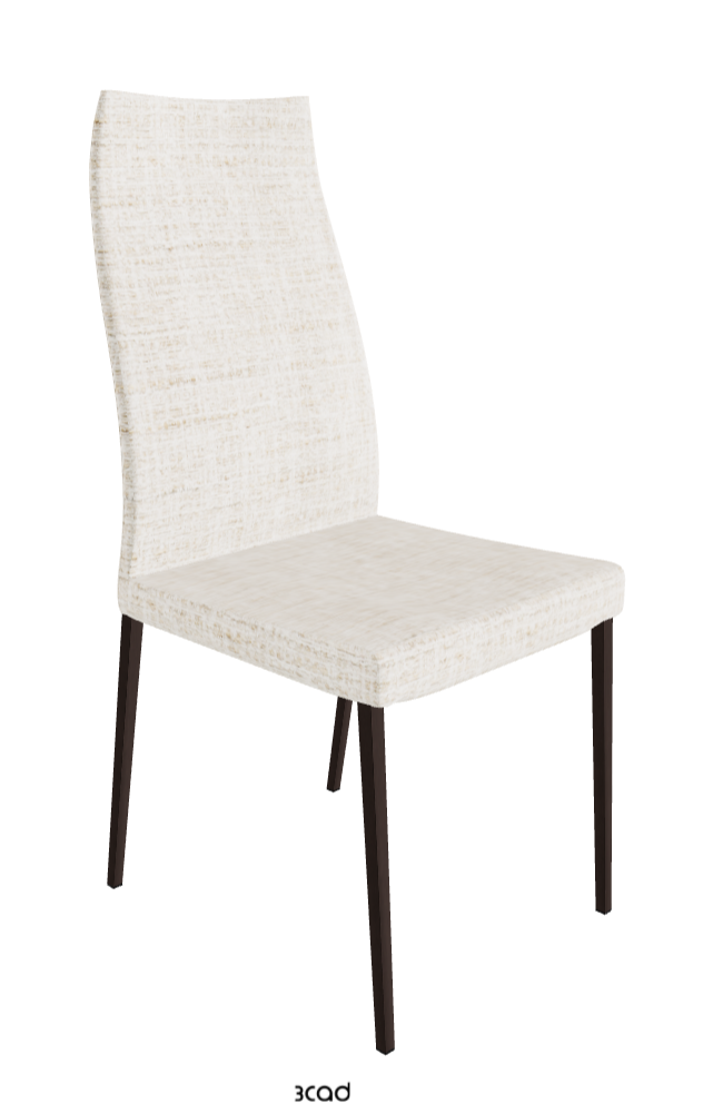 Anna High Back Dining Chair_Bronze Embossed_Fabric_B610