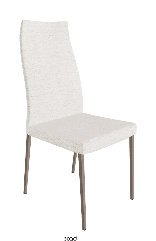 Anna High Back Dining Chair_Titanium Embossed_Fabric_B730
