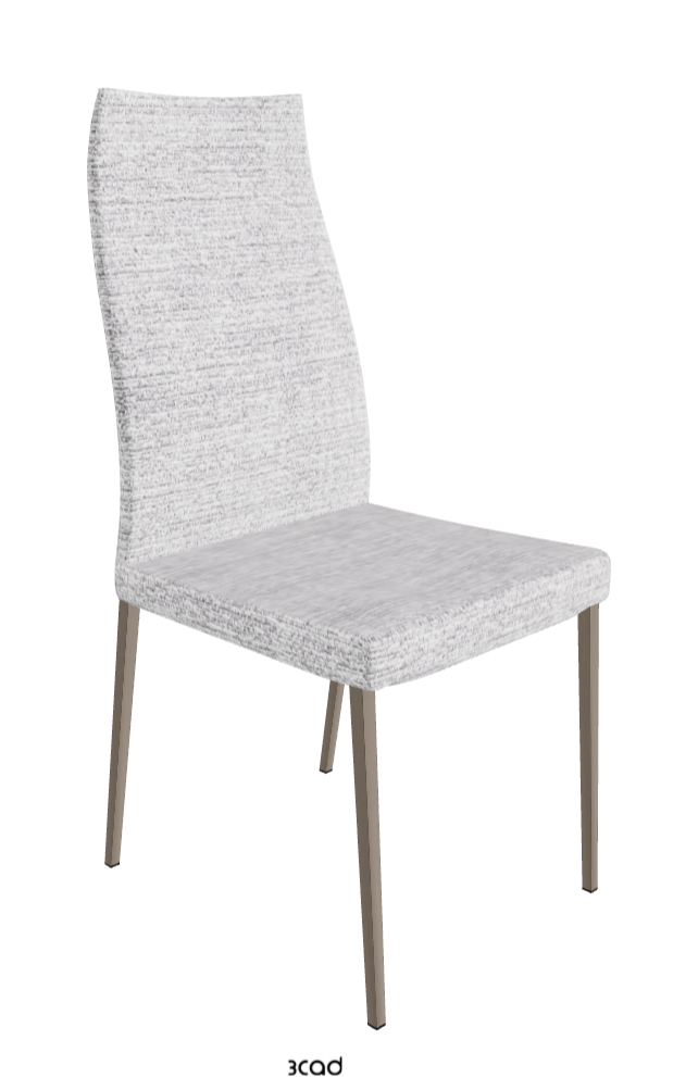 Anna High Back Dining Chair_Titanium Embossed_Fabric_B810