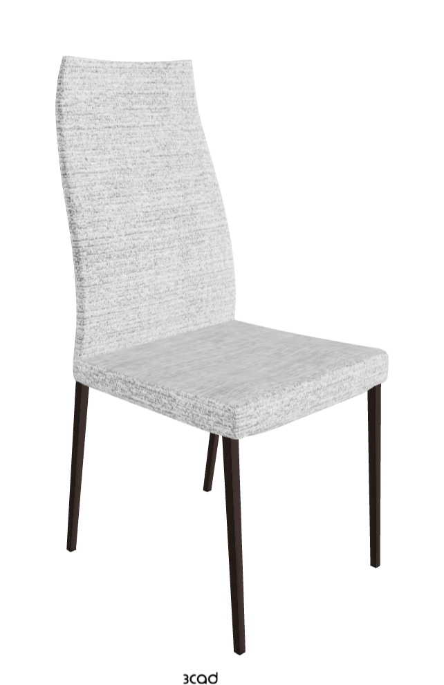 Anna High Back Dining Chair_Bronze Embossed_Fabric_B810