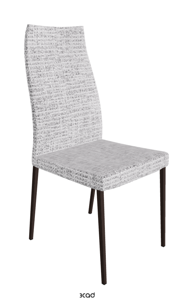 Anna High Back Dining Chair_Bronze Embossed_Fabric_B811