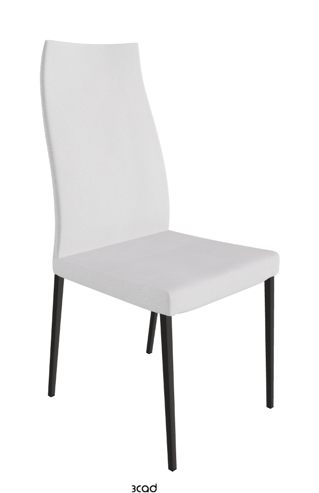 Anna High Back Dining Chair_Matt Graphite_Fabric_B921