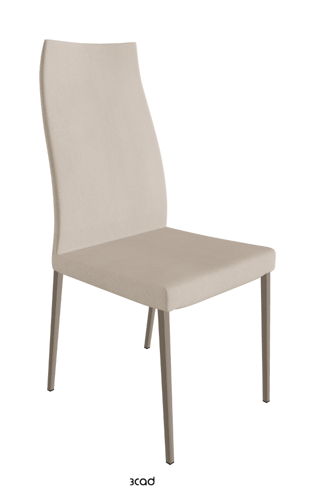 Anna High Back Dining Chair_Titanium Embossed_Fabric_B926