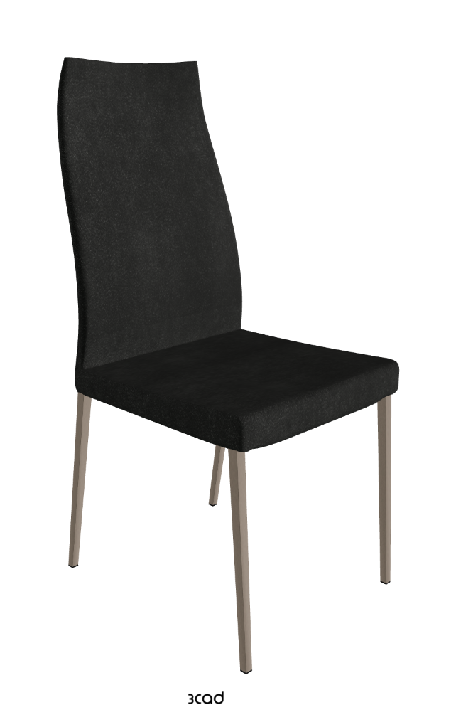 Anna High Back Dining Chair_Titanium Embossed_Fabric_B932
