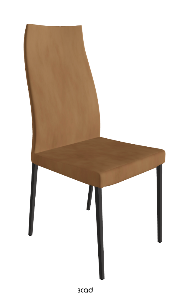 Anna High Back Dining Chair_Matt Graphite_Micro Nubuk_Almond