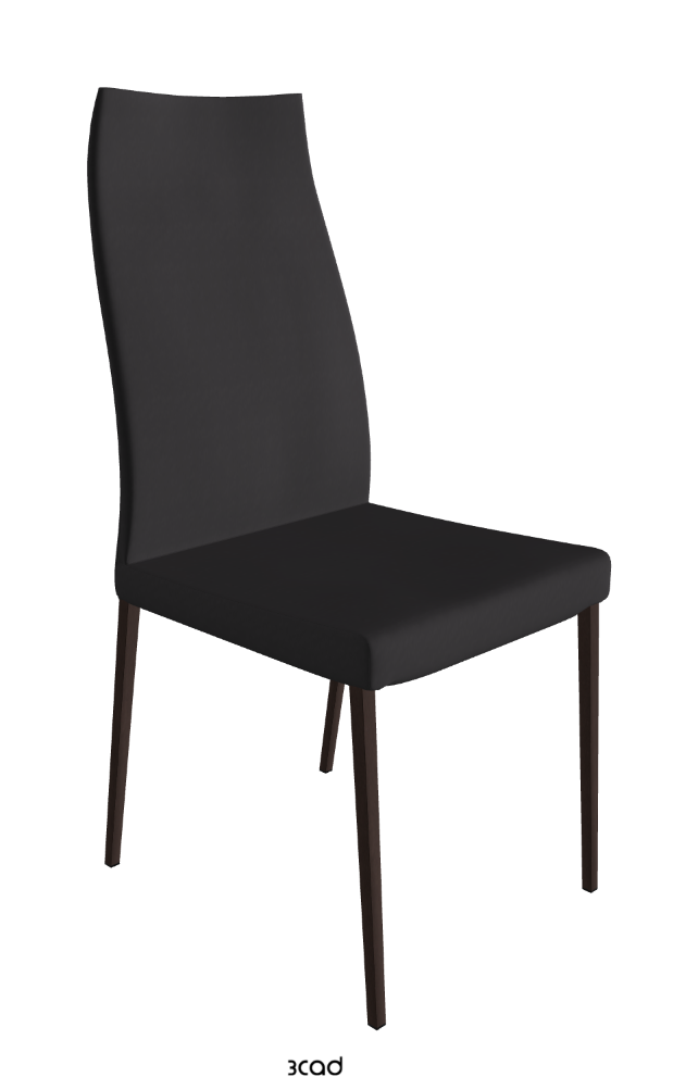 Anna High Back Dining Chair_Bronze Embossed_Glove Soft Leather_Hornet