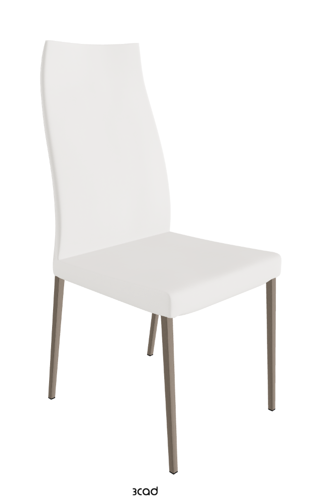 Cattelan Italia Anna High Back Dining Chair Soft Leather