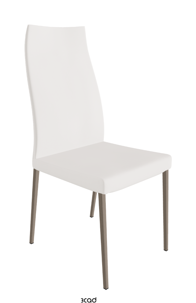 Cattelan Italia Anna High Back Dining Chair Soft Leather