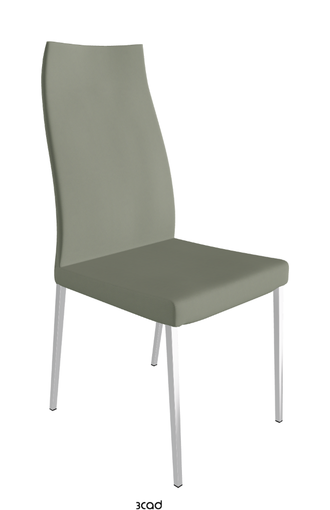 Cattelan Italia Anna High Back Dining Chair Soft Leather
