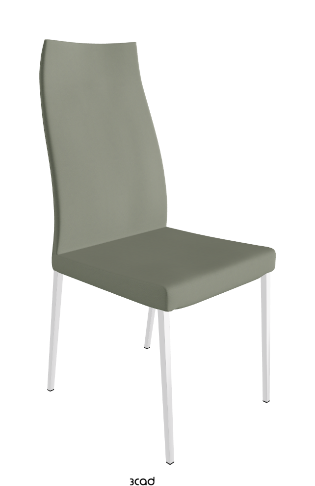 Cattelan Italia Anna High Back Dining Chair Soft Leather