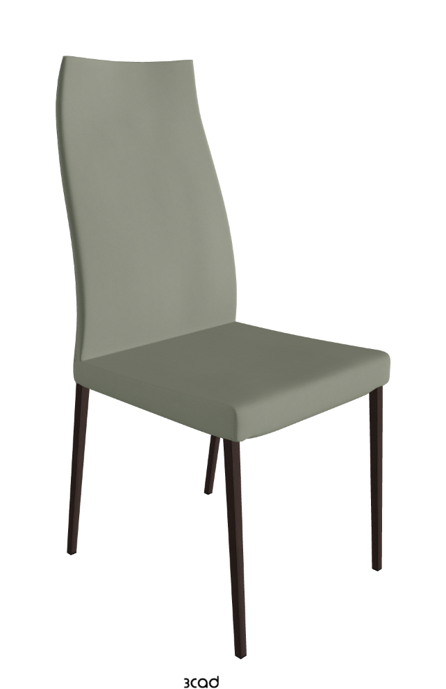 Cattelan Italia Anna High Back Dining Chair Soft Leather