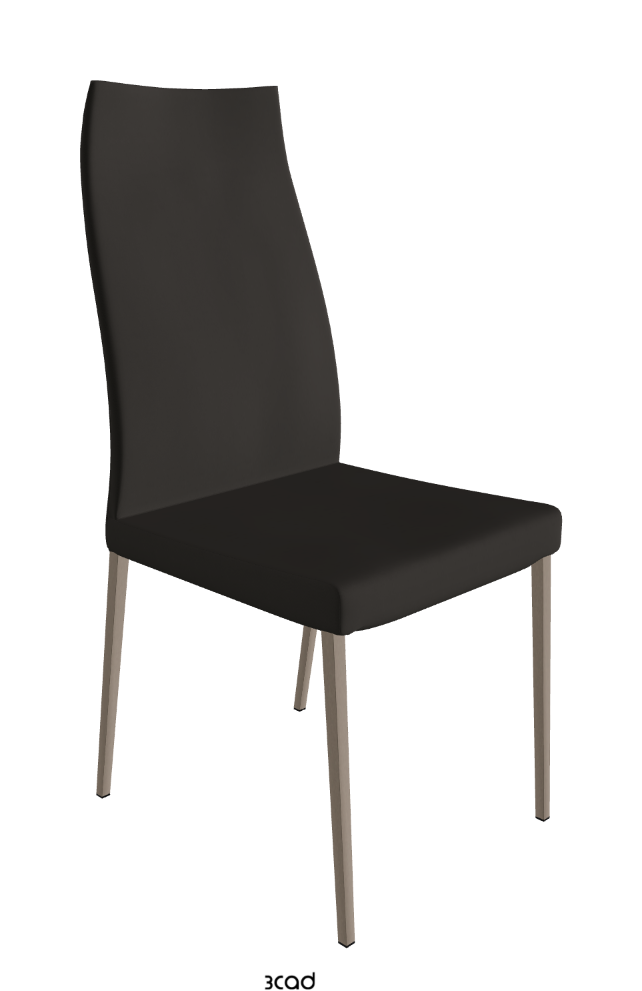 Cattelan Italia Anna High Back Dining Chair Soft Leather