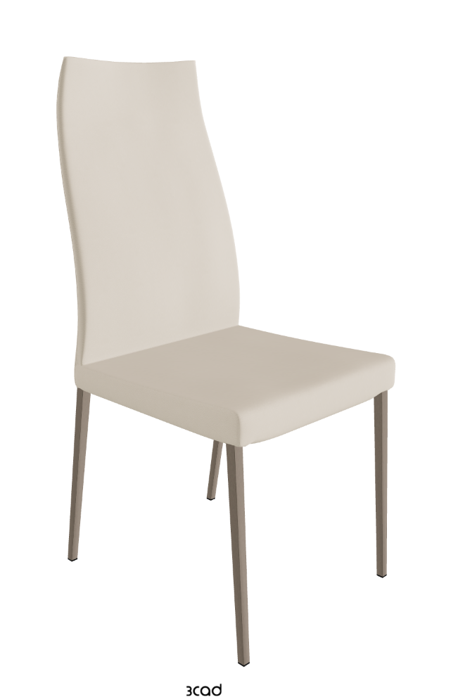 Cattelan Italia Anna High Back Dining Chair Soft Leather