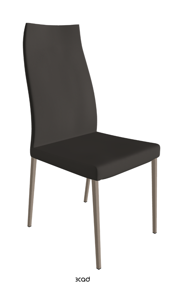 Cattelan Italia Anna High Back Dining Chair Soft Leather
