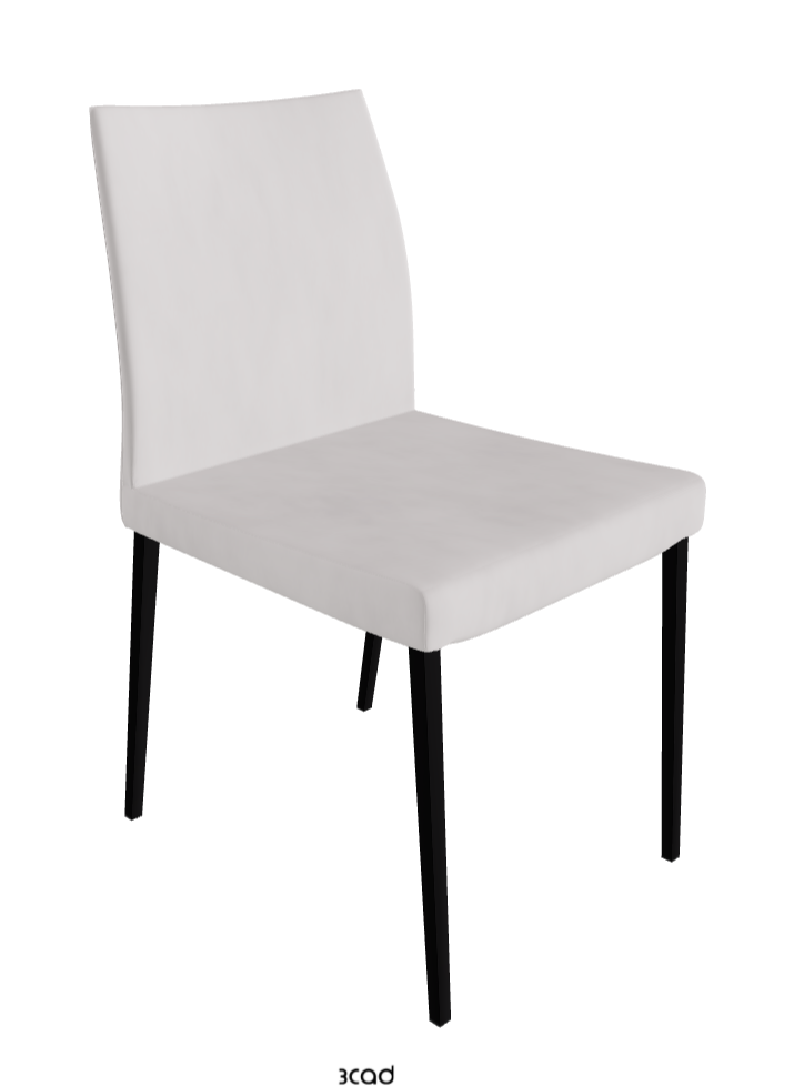 Anna Dining Chair_Matt Black_Micro Nubuk_White
