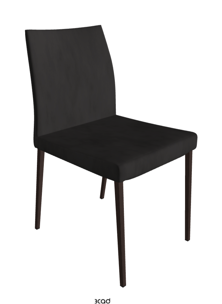 Anna Dining Chair_Bronze Embossed_Micro Nubuk_Charcoal