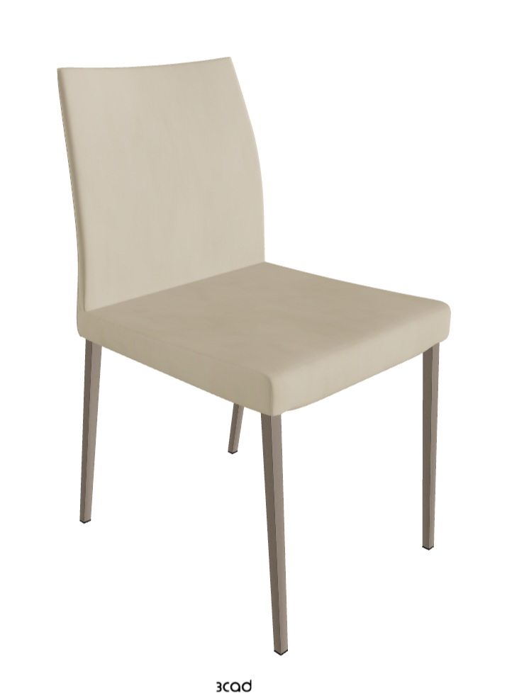Anna Dining Chair_Titanium Embossed_Micro Nubuk_Sand