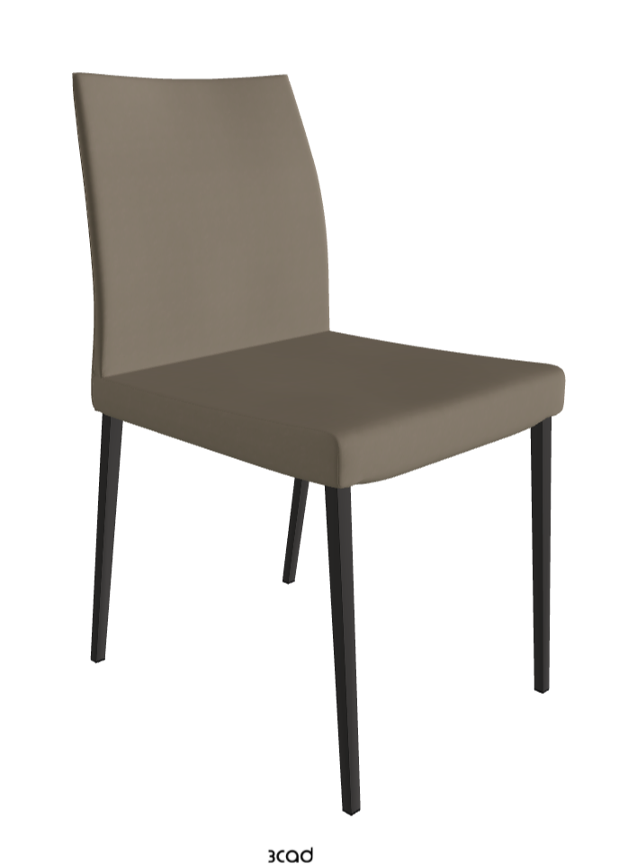 Anna Dining Chair_Matt Graphite_Glove Soft Leather_Platoon